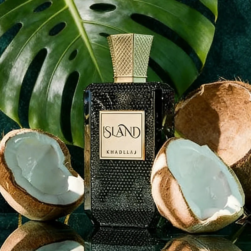 Khadlaj Island Unisex Extrait De Parfum Spray 3.4 Oz - Long-Lasting Fragrance for Men And Women