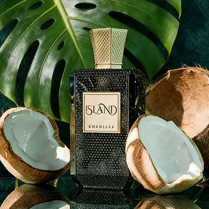 Khadlaj Island Unisex Extrait De Parfum Spray 3.4 Oz - Long-Lasting Fragrance for Men And Women