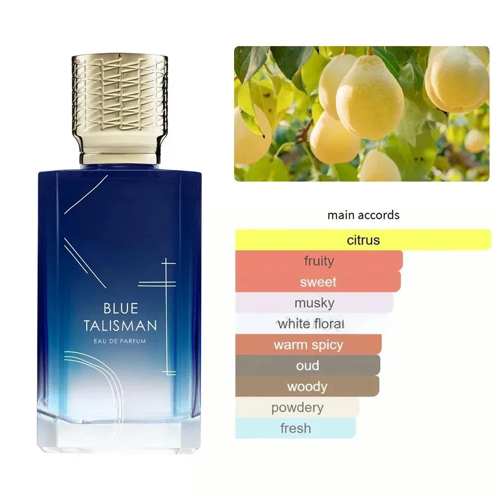 100ml Luxury Brand thEnchantment of Blue Protective Talisman Flower unisex Long Lasting Woody Floral Pheromone Cologne Fragrance